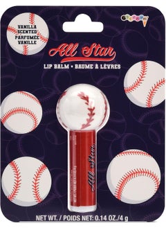 iscream iscream SportTastic Baseball Softball Shaped Vanilla Scented Lip Balm 