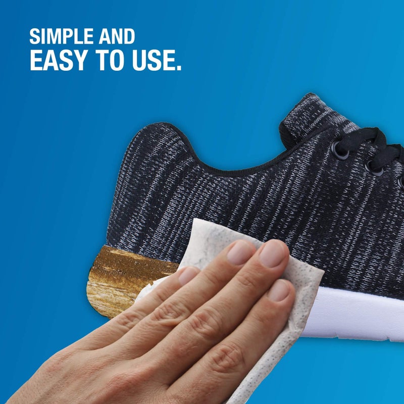 CleanKicks Shoe Cleaner Shoe Wipes for White Sneakers, Suede, Canvas, Leather, Removes Scuffs, Dirt & Stains,Multipurpose Travel Size Cleaning Wipes for Athletic Shoes, Boots & More - 30 Count - Image 4