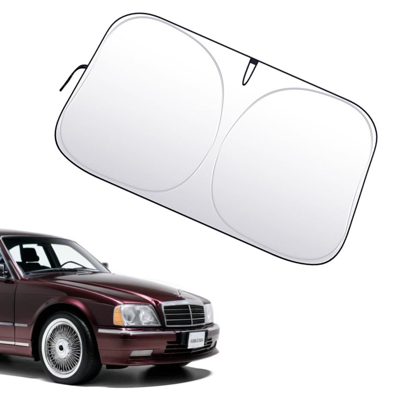 Duomama Premium Automotive Glass Sunshade  Keep Your Car Cool with Thickened Shade  Universal Fit for Cars Trucks SUVs  Size 5708 * 315 inch