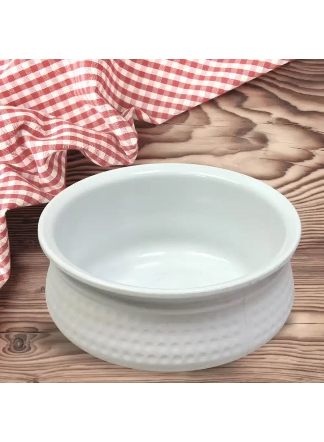 Dynasty' Dynasty Melamine Italy Designed 6 Inch Handi Bowl- White - Image 1