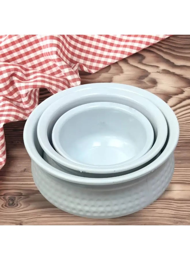 Dynasty' Dynasty Melamine Italy Designed 6 Inch Handi Bowl- White - Image 2