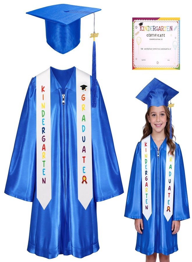 VICAMB Kindergarten Graduation Cap and Gown Set,Kids Graduation Outfit with 2026 Tassel and Sash for Boys and Girls - Image 1