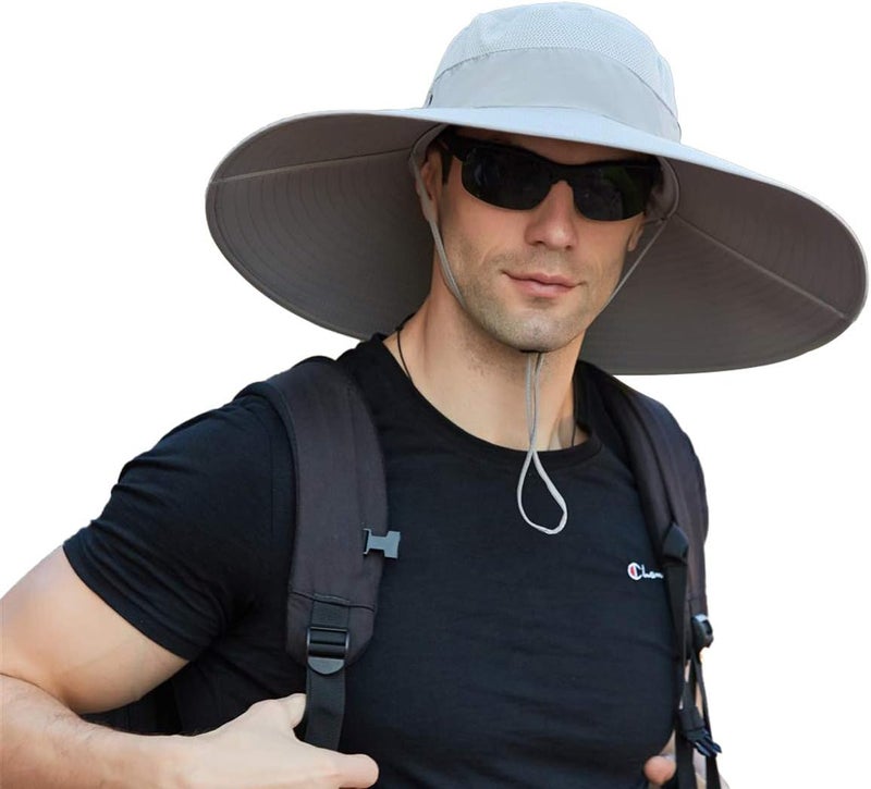 Leotruny Super Wide Brim Bucket Hat UPF50+ Waterproof Sun Hat for Fishing Hiking Camping - Image 1