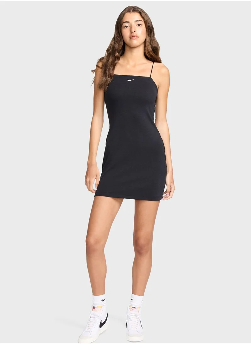 Nike Nsw Essential Ribbed Mini Dress