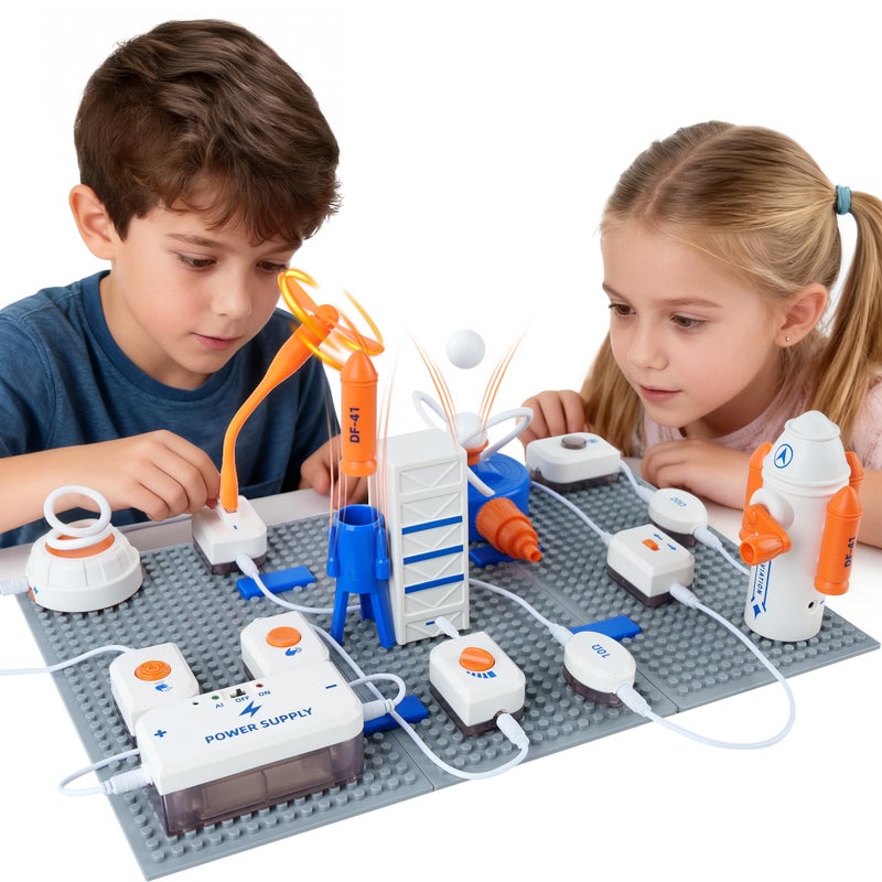 TINYLENS Science Kits for Kids Space Theme Circuit Exploration Kits with 300 Projects Voice Control STEM Toys Electronics Circuit Board for Kids 812 Birthday Gift for Boys Advanced Edition - Image 3