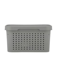 Royalford Royalford 5L Premier Storage Basket- RF11279|Large Space Perfect for Storing Things Pantry Items, Craft Supplies, etc| Grey  - Image 4