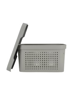 Royalford Royalford 5L Premier Storage Basket- RF11279|Large Space Perfect for Storing Things Pantry Items, Craft Supplies, etc| Grey  - Image 3