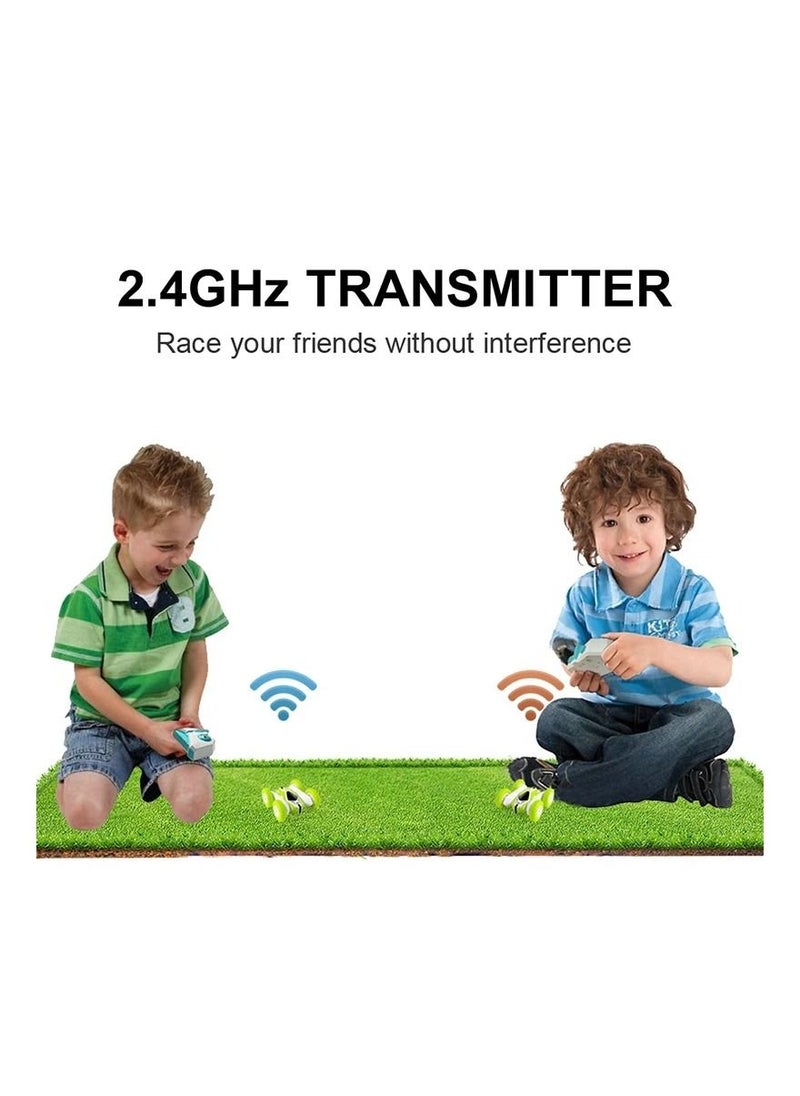 Toy Box - Remote control car 2.4Ghz 360 Rotation Double flip USB Rechargeable RC Racing stunt Car assorted mix Colour - Image 1