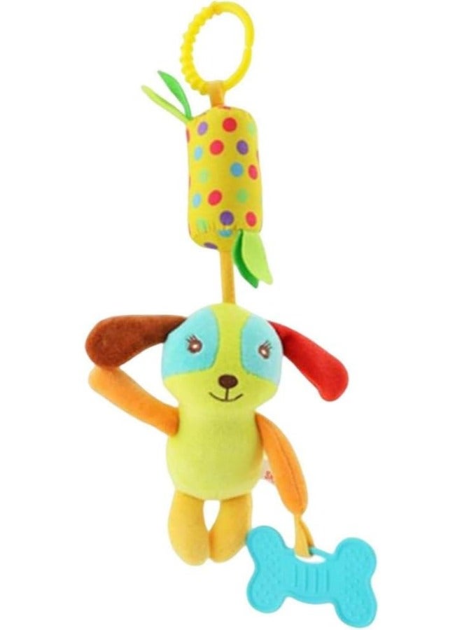 Soft Hanging Baby Rattle Toy with Teethers, Ring Clip, for Stroller, Car Seat, Travel Bed for Boys and Girls, 1pc, 35cm CODE / SKK-003 - Image 1