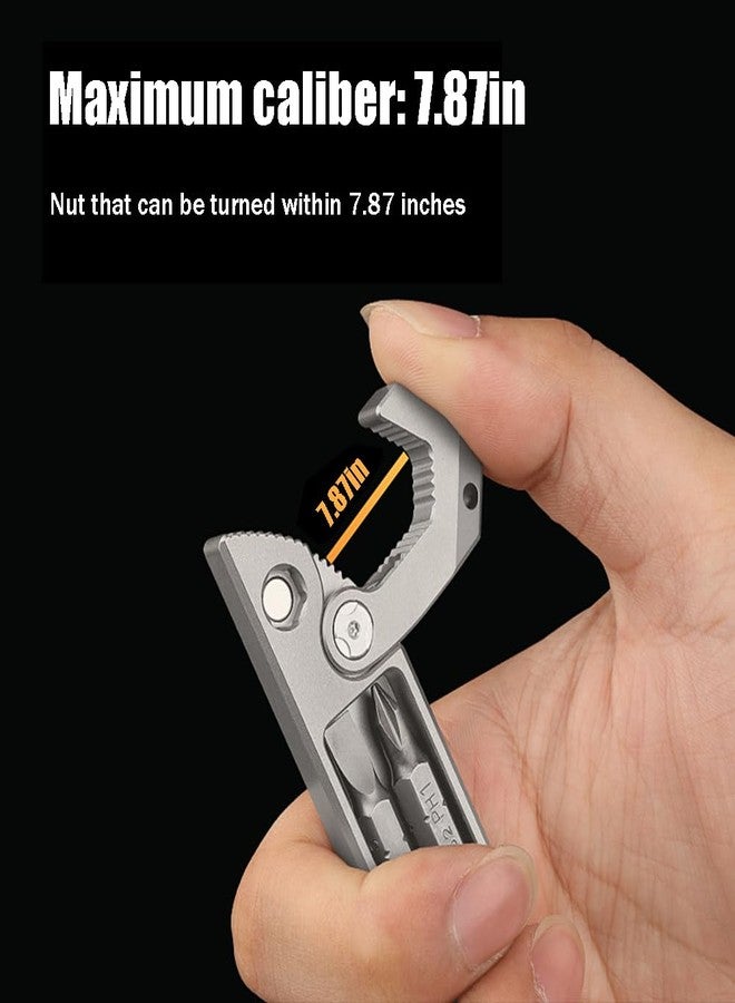 Primst Titanium Pry Bar,Versatile Pry Tool,EDC Tool,Bottle Opener, Nail puller, Ratche screwdriver, Wrench,Crowbar in One,Compact Versatile Pry Bar for Everyday Carry - Image 4