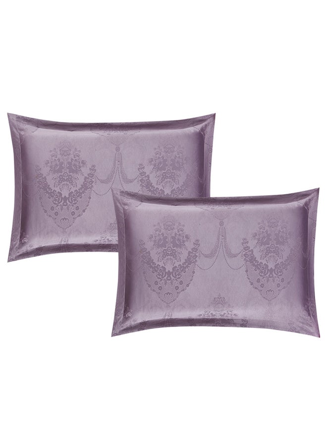 Comforter Set Made Of Soft Jacquard Silky Fabric With A Modern Distinctive And Prominent Pattern That Satisfies All Tastes 8 Pieces King Size