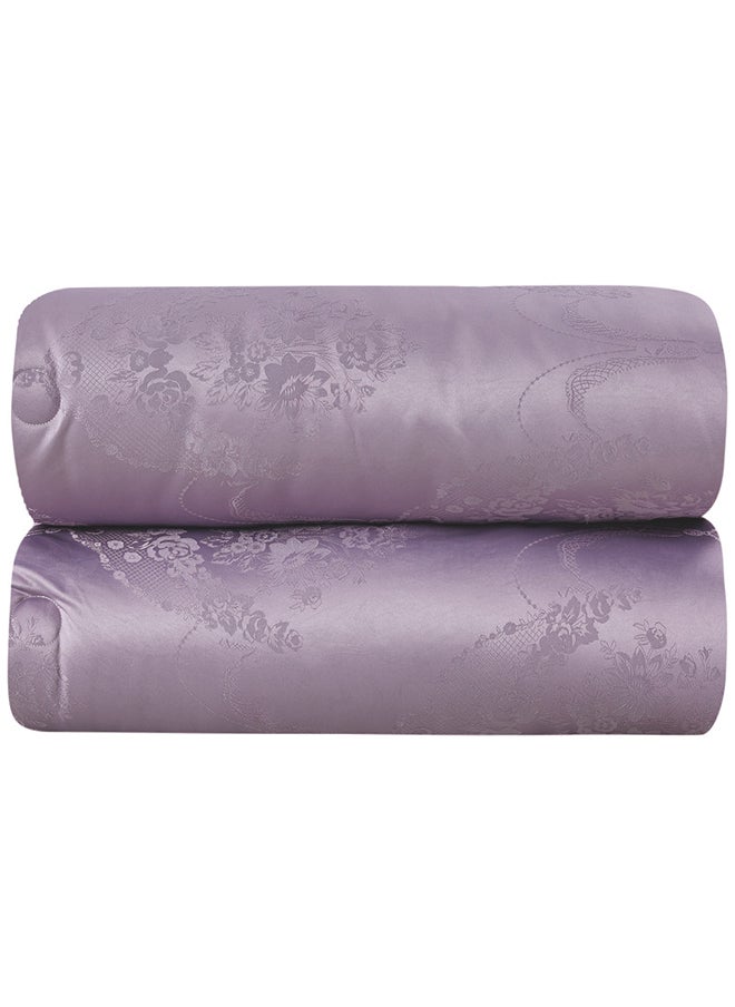 Comforter Set Made Of Soft Jacquard Silky Fabric With A Modern Distinctive And Prominent Pattern That Satisfies All Tastes 8 Pieces King Size