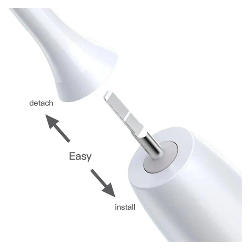7 Pcs Electric Toothbrush Heads Soft Bristle 4 Black 3 White for X3 X5 X1 - Image 5