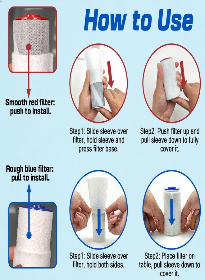 xcivi Replacement Pre Filter Sleeve for Weddell Duo Shower Filter, Protect Your Skin & Hair From Rust, Dust, Sand And Other Impurities, High-efficiency Pre Filter, Easy Installation (12 PCS), - Image 4