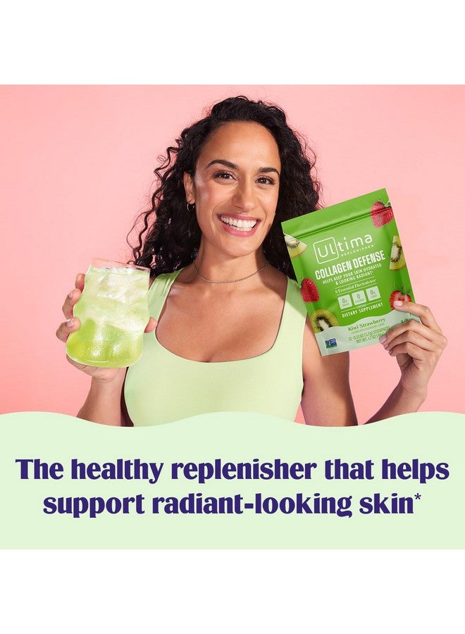 Ultima Replenisher Ultima Replenisher Collagen Defense Supplement and Electrolytes Powder - Kiwi Strawberry, 13 Stickpacks - Hydration Packets with Dermaval and Biotin that Keep Your Skin Hydrated and Looking Radiant - Image 2