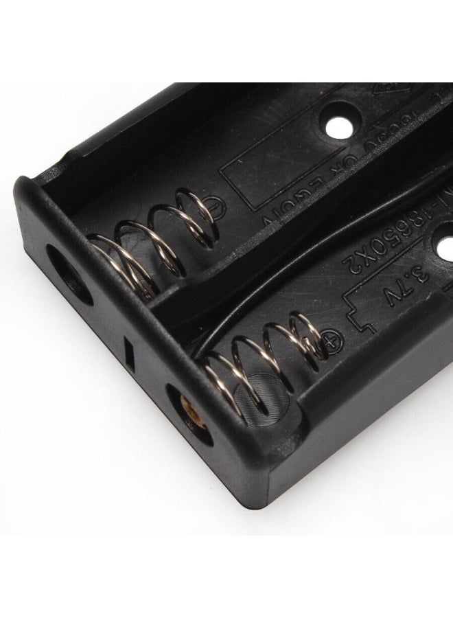 melfi Battery Holder Storage Box Case Aa/Aaa Batteries Container With Red And Black Wire Leads Abs Light Weight Battery Bank Case Aa 2 Port  - Image 4