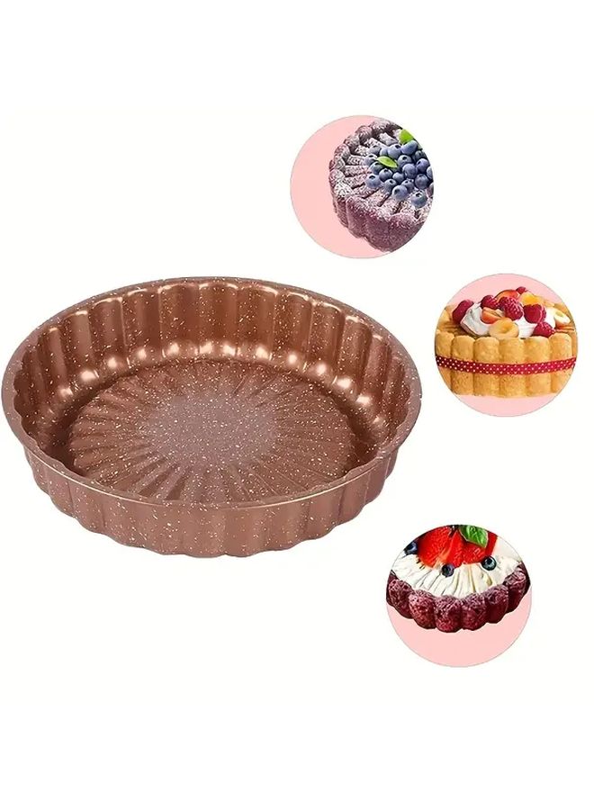 2Pcs Non Stick Flower Shaped Cake Pans 9 5 Inch Holiday Baking Essentials - Image 2
