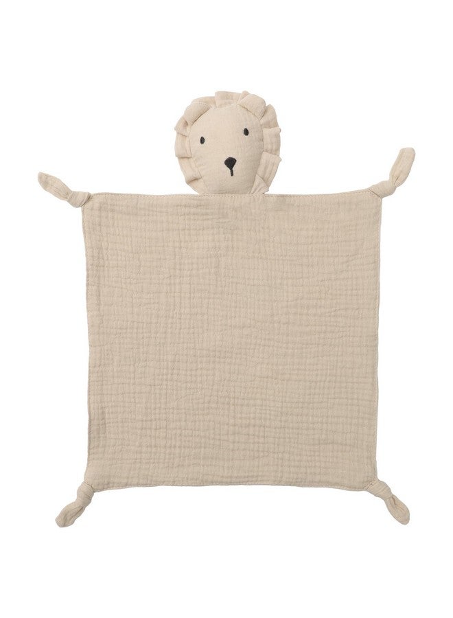 Knirose Muslin Cotton Lion Loveys Soft & Breathable Newborn Security Blanket, for Baby Boy Girl, Gender Neutral. Muslin Fabric for Comfortable Sleep & Play, Ideal for Newborns, Toddler - Image 1