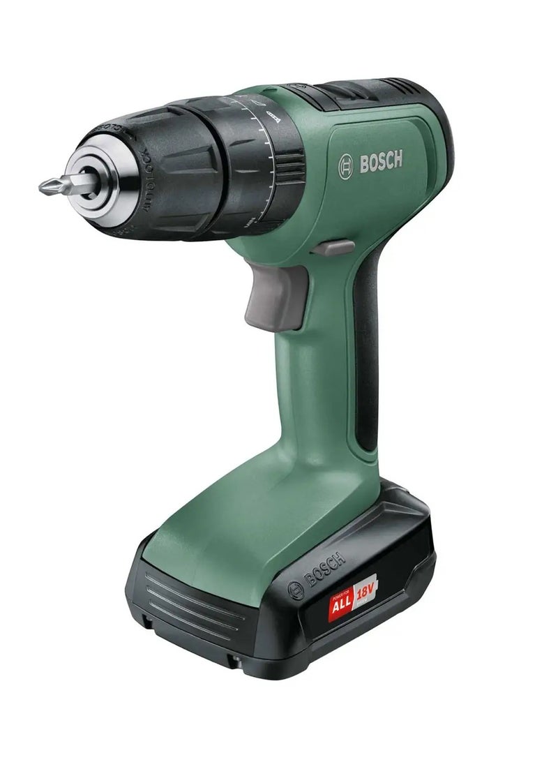 Bosch Cordless Universal Impact 18 Combi Drill (18 V) + X-Line Classic Drill & Screwdriver Bit Set - Image 2