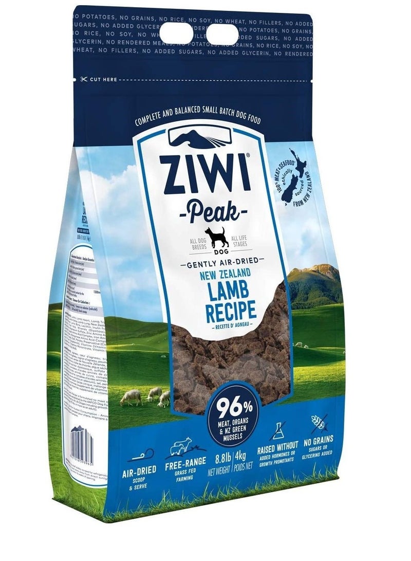 Ziwi Peak Air Dried Lamb Dog Dry Food All Breeds And Life Stages 4Kg - Image 1