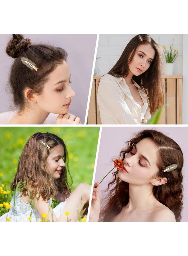 كيسا بلان مشبك شعر من كيسابلان، 12 قطعة، بدون ثني، ذهبي لامع، بدون تجاعيد، مشبك شعر مسطح بدون تجاعيد، للمكياج، إكسسوارات تصفيف الشعر للنساء والفتيات، هدايا وصيفات العروس - Image 5