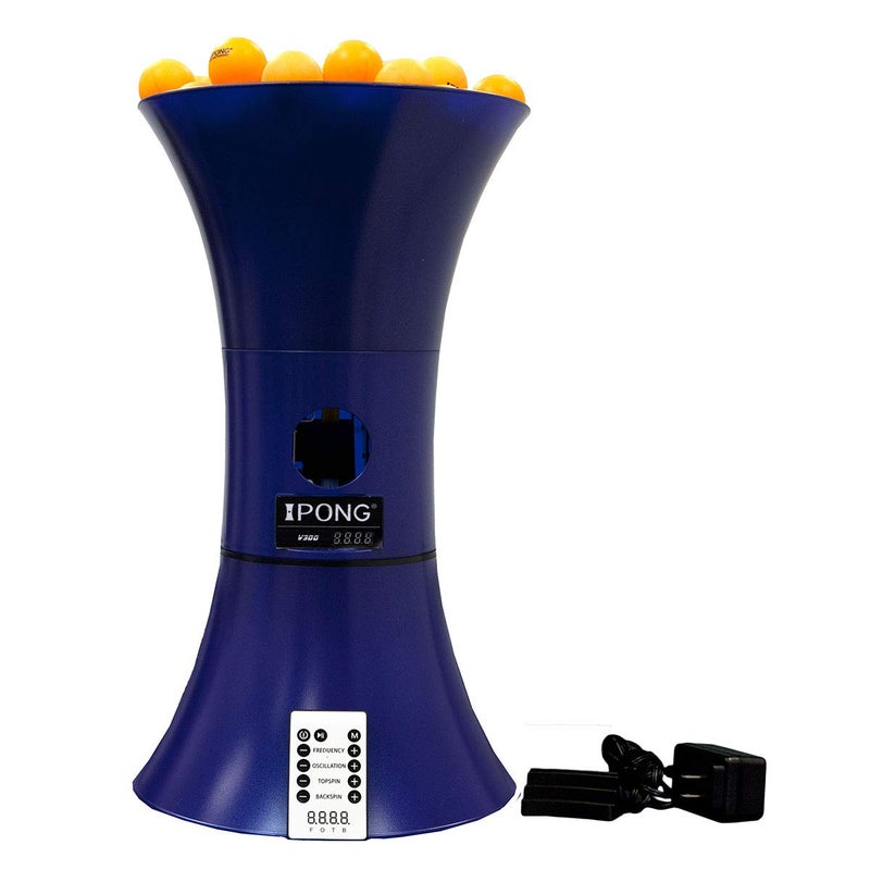 JOOLA iPong V300 Table Tennis Training Robot - Serves 40mm Regulation Ping Pong Balls Automatically - Play Solo w/o Playback Mode on your Ping Pong Table - Various Models Available, Size 19 , Blue - Image 1