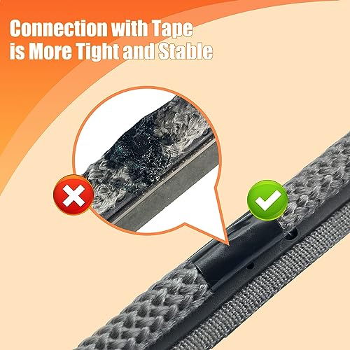 Protalwell Wood Stove Gasket, 7/8" Wood Stove Door Gasket Kit, Gasket Rope Replacement for Stove or Fireplace Doors, Grey Color Fiberglass Gasket - Image 3