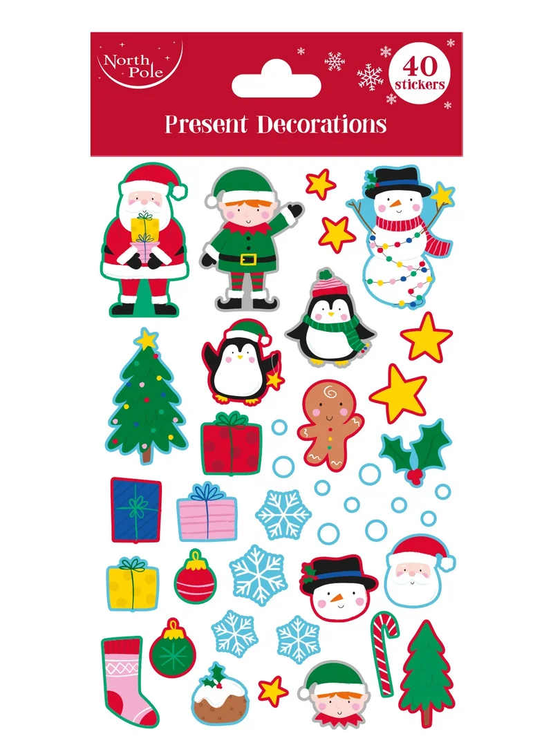 EuroWrap Christmas Foam Stickers XL - 40 Stickers