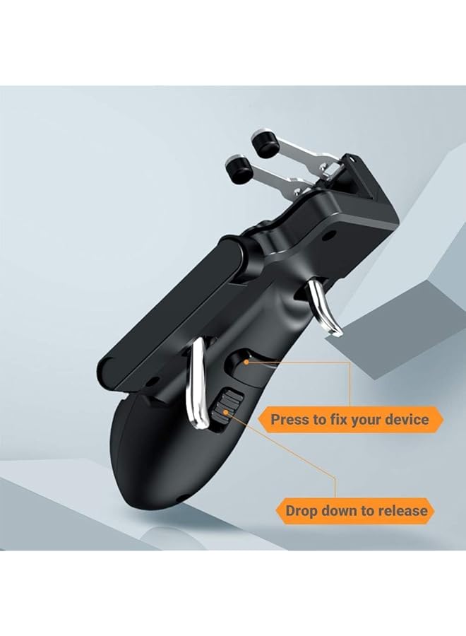 Mobile Game Trigger Mobile Gaming Controller For Pubg Mobile 6 Finger Trigger Sensitive Shoot Compatible With Iphone And Android Most Phones Support Cod/Pubg/Ros/And More - Image 5