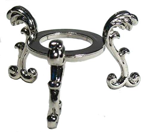 Amlong Crystal Silver-Plated Flowering Crystal Ball Stand, Small Size for 2 inch (50-60mm) Diameter Balls - Image 3