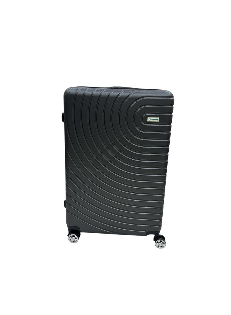 3-Piece Luggage Set, Sizes 20-24-28, Hard Shell ABS + PC Expandable Design, Spinner Wheels, TSA Lock (Dark Grey) - Image 2