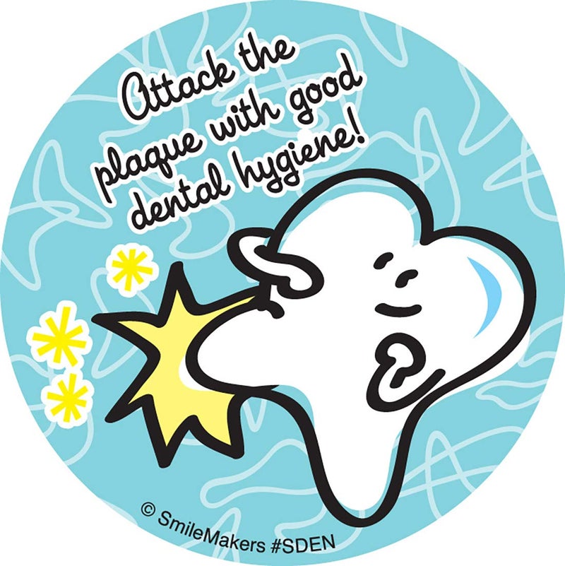 SmileMakers Simple Dental Stickers - Prizes and Giveaways - 100 per Pack - Image 2
