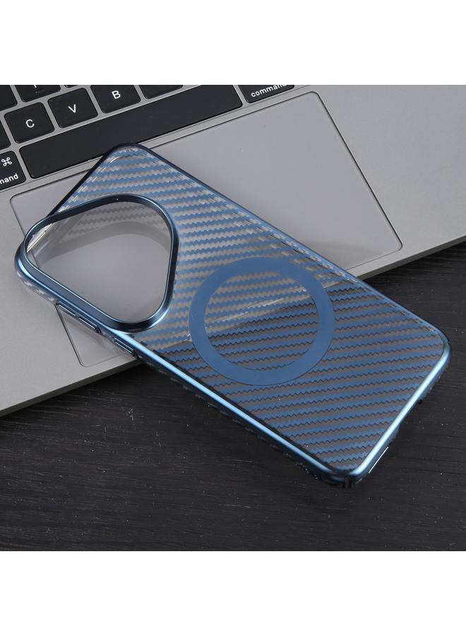 زبون جراب لهاتف Huawei Pura 70 مصنوع من ألياف الكربون المطلية 6D وشفاف من Magsafe PC - Image 4