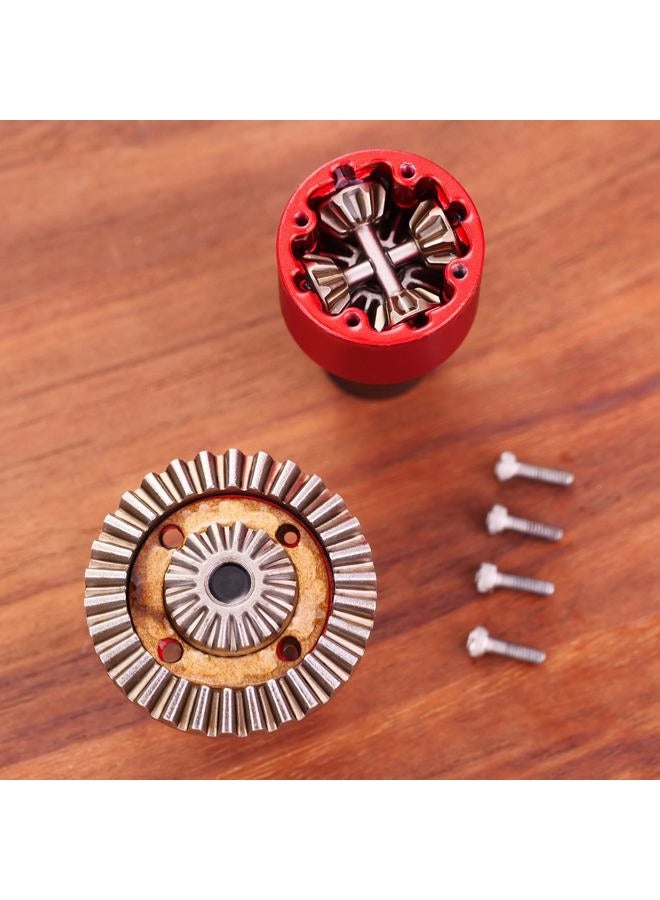 Mesimsple 45# Steel Differential Diff Gear for 1/16 H16207 16208 16209 16210 H16H H16E H16P H16BM H16BM H16GT H16DR Series Upgrades Part Red - Image 2