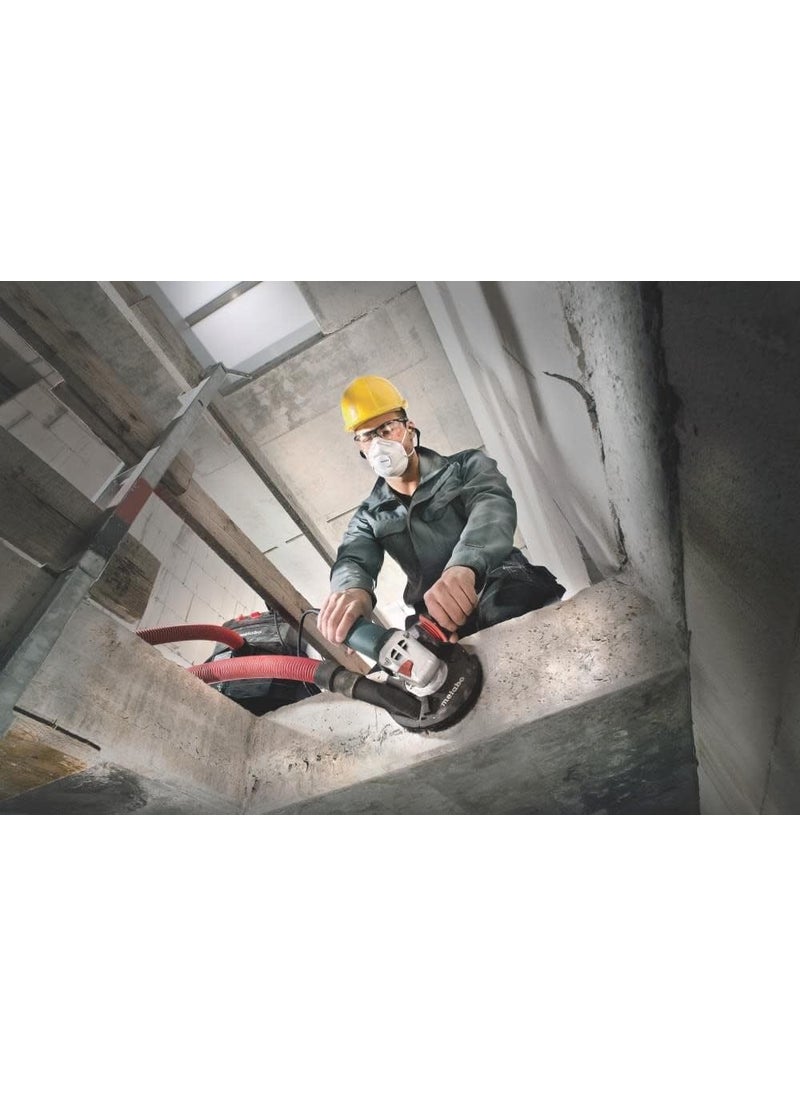 Metabo Metabo 5Inch Concrete Renovation Angle Grinder Kit  Variable Speed  28009600 RPM  145 Amps  Slide Switch Locking  Electronics  RSEV 17125 Set  - Image 3