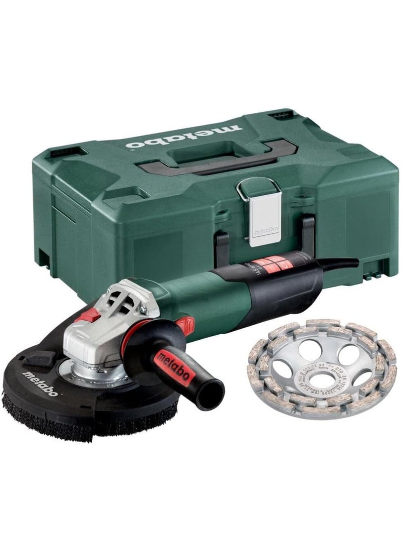 Metabo Metabo 5Inch Concrete Renovation Angle Grinder Kit  Variable Speed  28009600 RPM  145 Amps  Slide Switch Locking  Electronics  RSEV 17125 Set  - Image 4