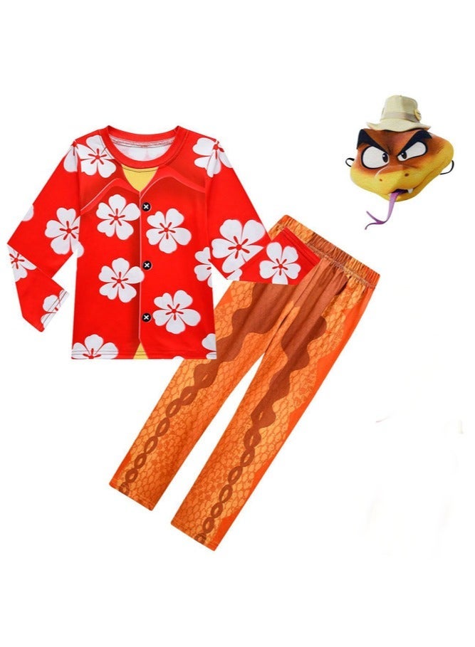 general The Bad Guys children's long-sleeve and long-pants set available in various sizes makes role-playing easy - Image 1