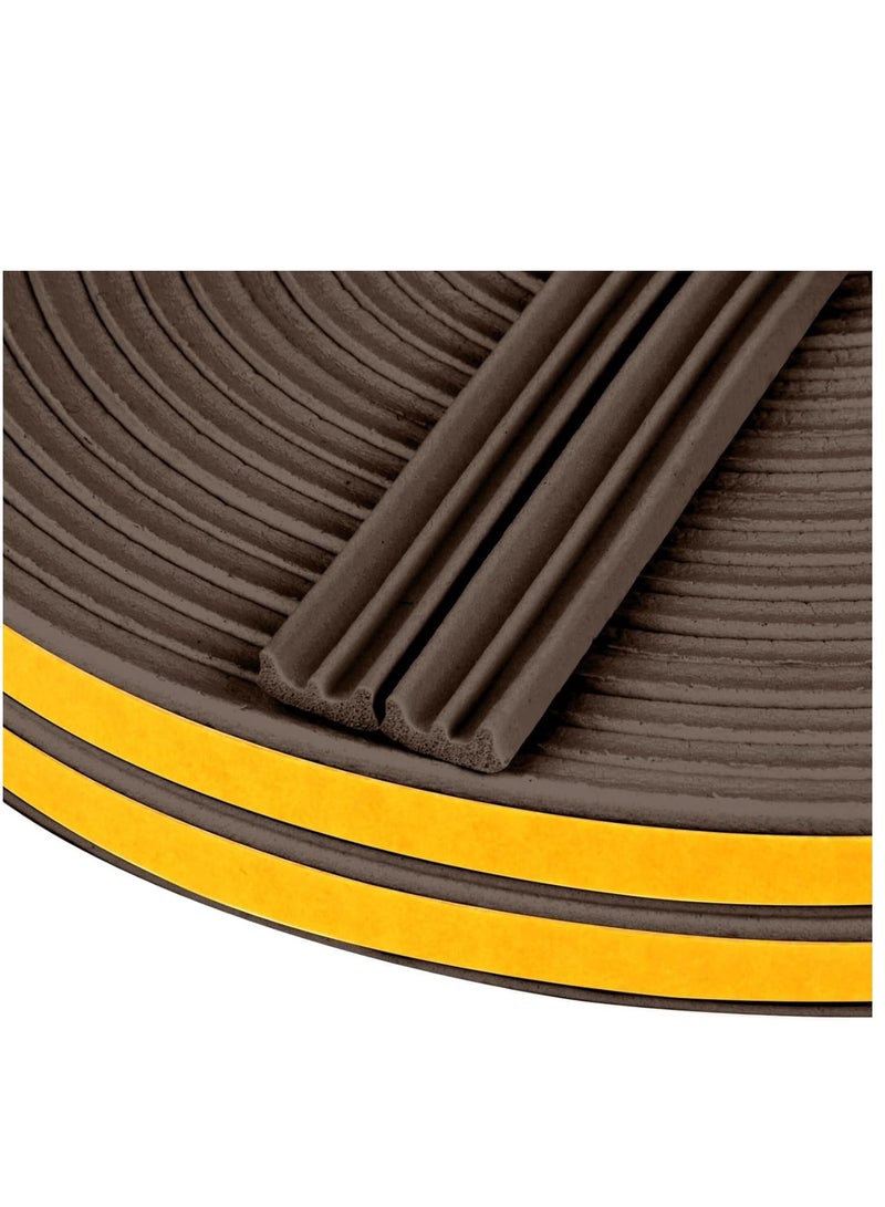 بلان A شريط مانع للتيارات الهوائية والطقس، مقاس 9 مم × 4 مم، مصنوع من رغوة ذاتية اللصق من النوع E، يمنع التسرب، مقاوم للتصادم، وعازل للصوت، مثالي للأبواب والنوافذ لتحسين العزل والحماية (1) - Image 1