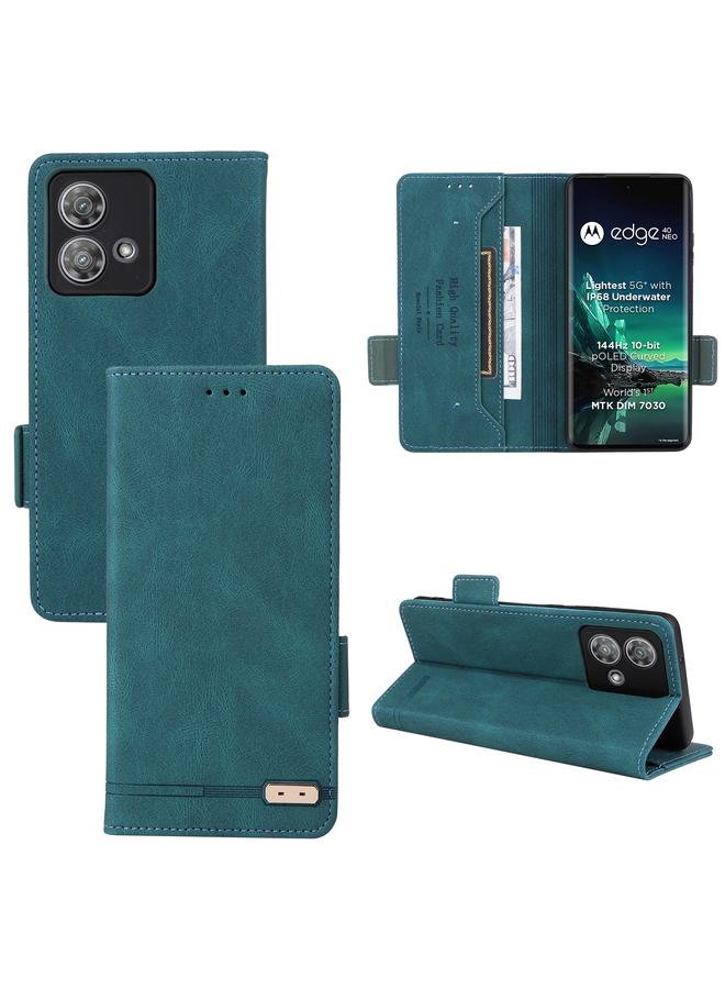 S-TOP Case For Motorola Edge 40 Neo Magnetic Clasp Leather Phone Case - Image 1