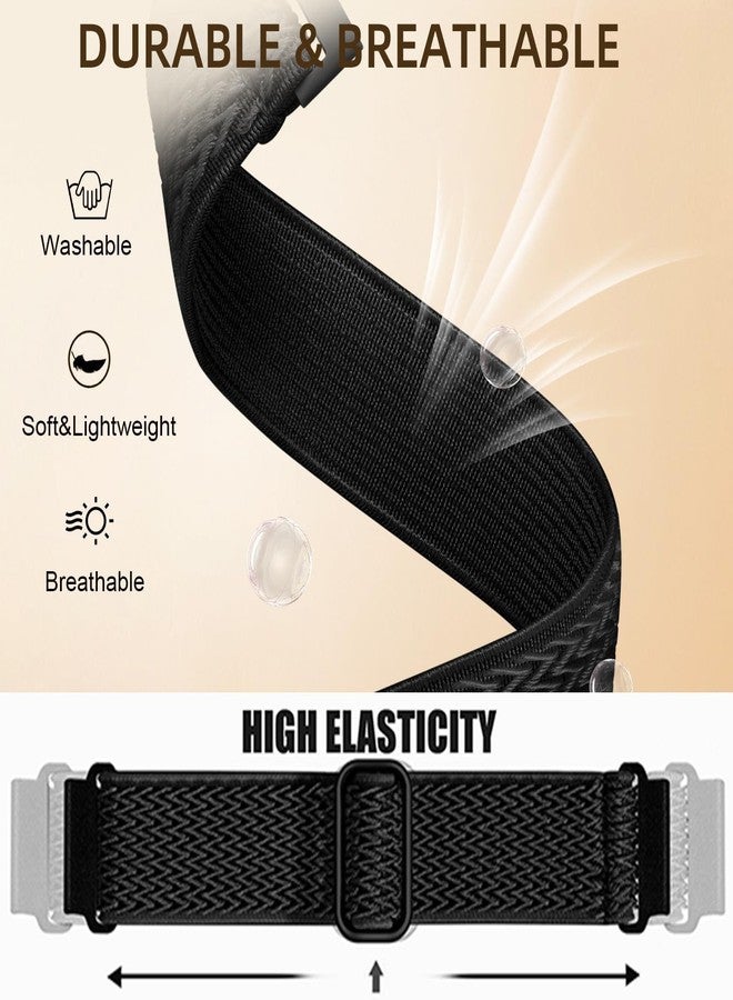 Xininyia Stretch Watchband for Fitpolo AR-01, Aeac AR-01 Smart Watch Bands, Elastic Nylon Watch Straps Replacement Wristband Adjustable Straps Fabric Breathable (3-PACK) - Image 2