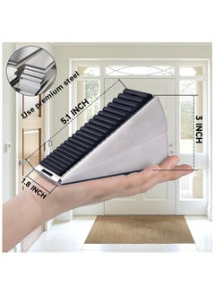 sokany Strongest Large Door Stopper, Heavy Duty Door Stop, Wedge Tall Door Stoppers for Bottom of Door, 3 Inch High Adjustable Spring Loaded Door Stop Suits Any Heavy Door (Multicolour)  - Image 2