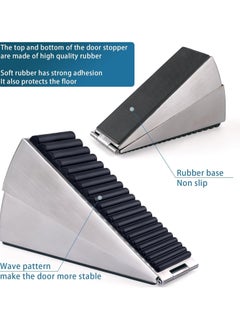 sokany Strongest Large Door Stopper, Heavy Duty Door Stop, Wedge Tall Door Stoppers for Bottom of Door, 3 Inch High Adjustable Spring Loaded Door Stop Suits Any Heavy Door (Multicolour)  - Image 3