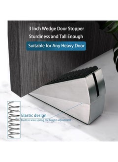 sokany Strongest Large Door Stopper, Heavy Duty Door Stop, Wedge Tall Door Stoppers for Bottom of Door, 3 Inch High Adjustable Spring Loaded Door Stop Suits Any Heavy Door (Multicolour)  - Image 5