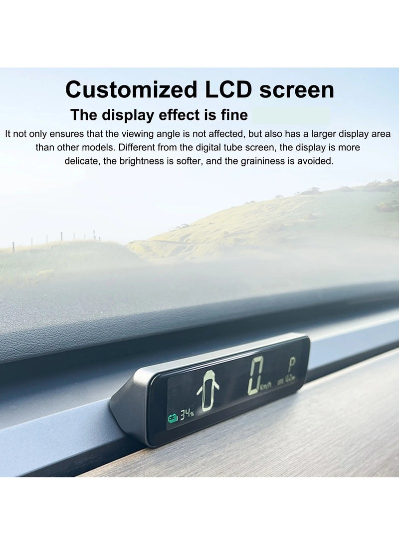 ارواق لوحة قيادة صغيرة أصلية بشاشة عرض HUD للسيارة مقاس 3.9 بوصة لطراز تسلا 3 Y متزامن - Image 2