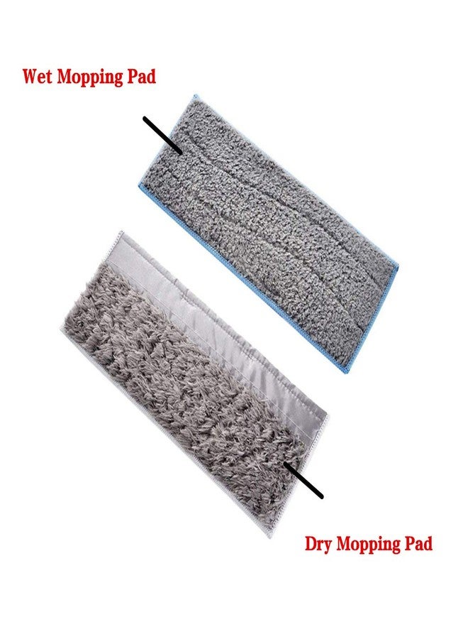 WuYan 6 Pack Washable Mopping Pads for IRobot Braava Jet M6, Include 3pcs Wet Mopping Pads and 3pcs Dry Mopping Pads - Image 2