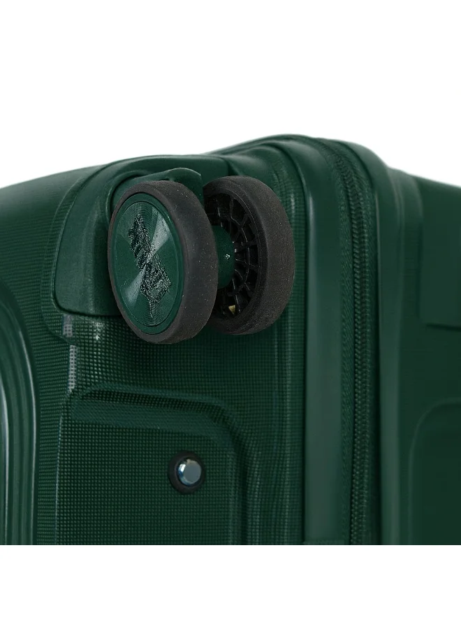 منيك حقيبة سفر فياجيرو عادية مقاس  بوصة | حقيبة ترولي صلبة من البولي بروبلين | بعجلات مزدوجة  درجة | متوسطة -  بوصة | أخضر داكن