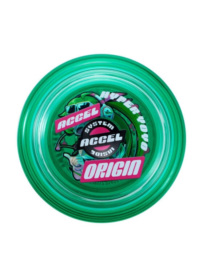 Bandai Hyper Yoyo Accel Punkish Green | Yo-yo with High-Speed Spins | Gift for Kids & Adults - Image 2