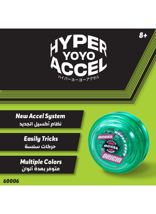 Bandai Hyper Yoyo Accel Punkish Green | Yo-yo with High-Speed Spins | Gift for Kids & Adults - Image 5