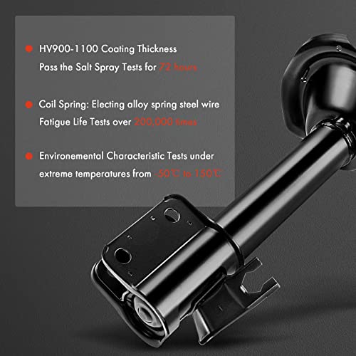 A-Premium Front Pair (2) Shock Struts Absorber Compatible with Honda Civic CRX 1988-1991 & Acura Integra 1990-1993, Driver and Passenger Side - Image 4