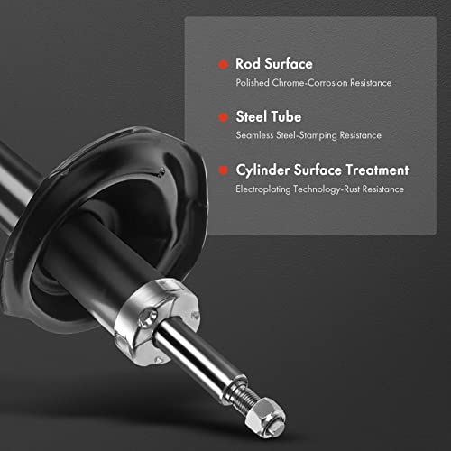 A-Premium Front Pair (2) Shock Struts Absorber Compatible with Honda Civic CRX 1988-1991 & Acura Integra 1990-1993, Driver and Passenger Side - Image 5